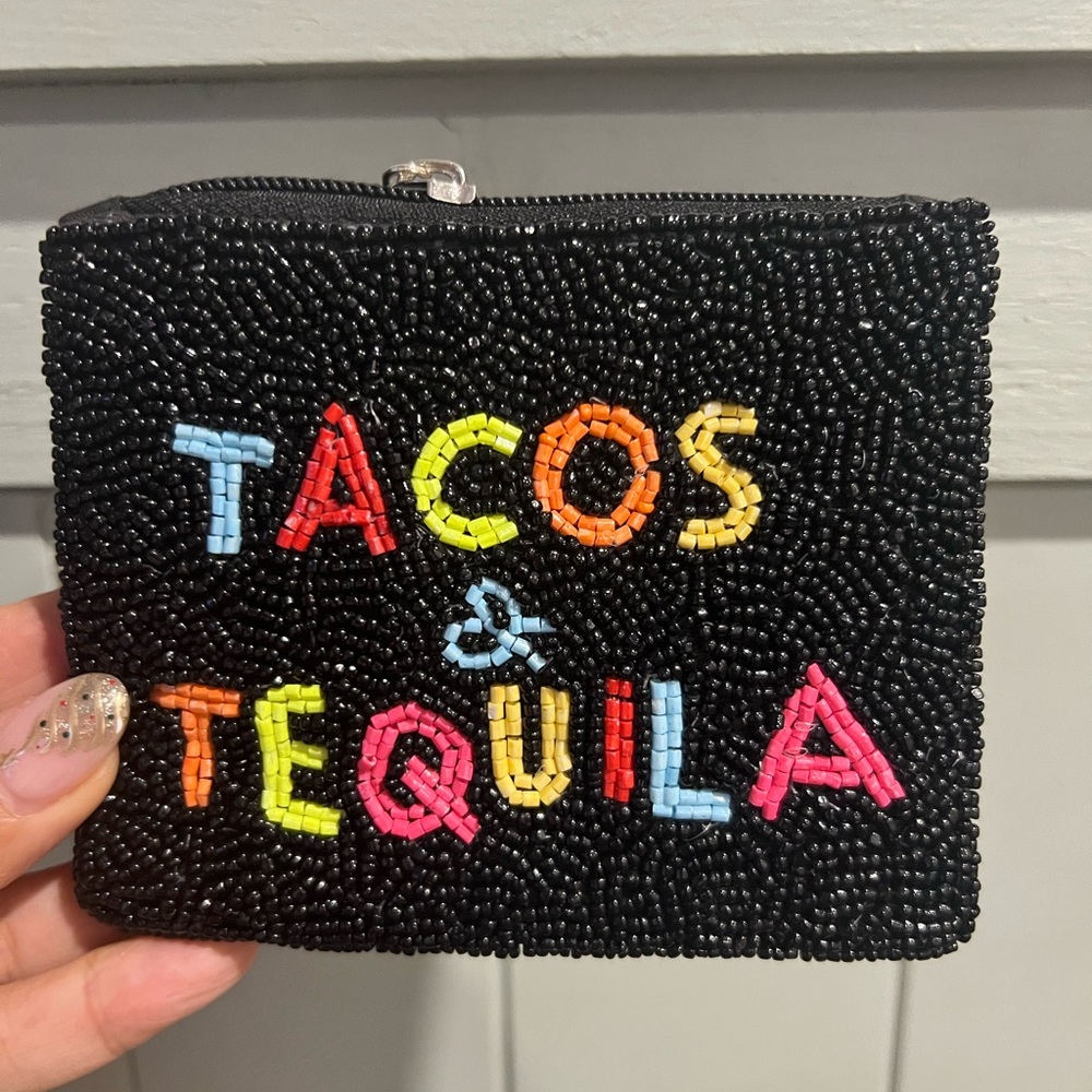 Beaded Tacos & Tequila Pouch